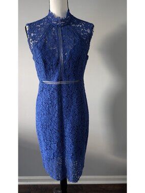 Bardot Royal Blue Lace Dress, Size 6